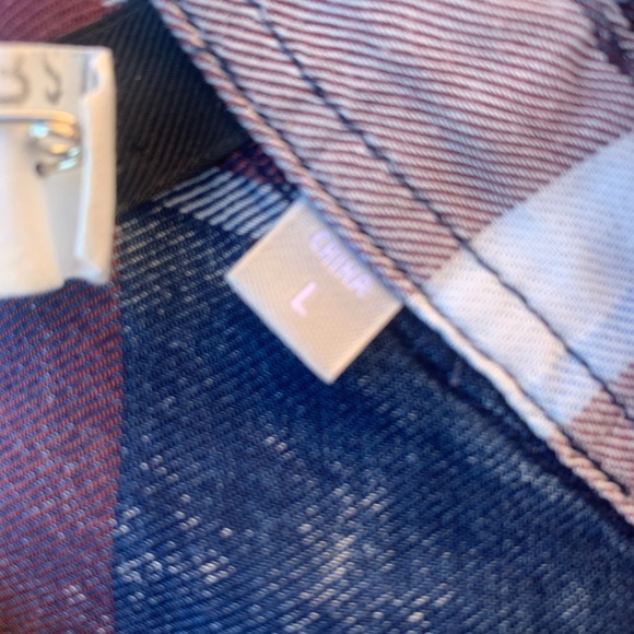 KUT From the Kloth Silky Soft Lyocell Plaid Print Button Down Women Large - Picture 4 of 7